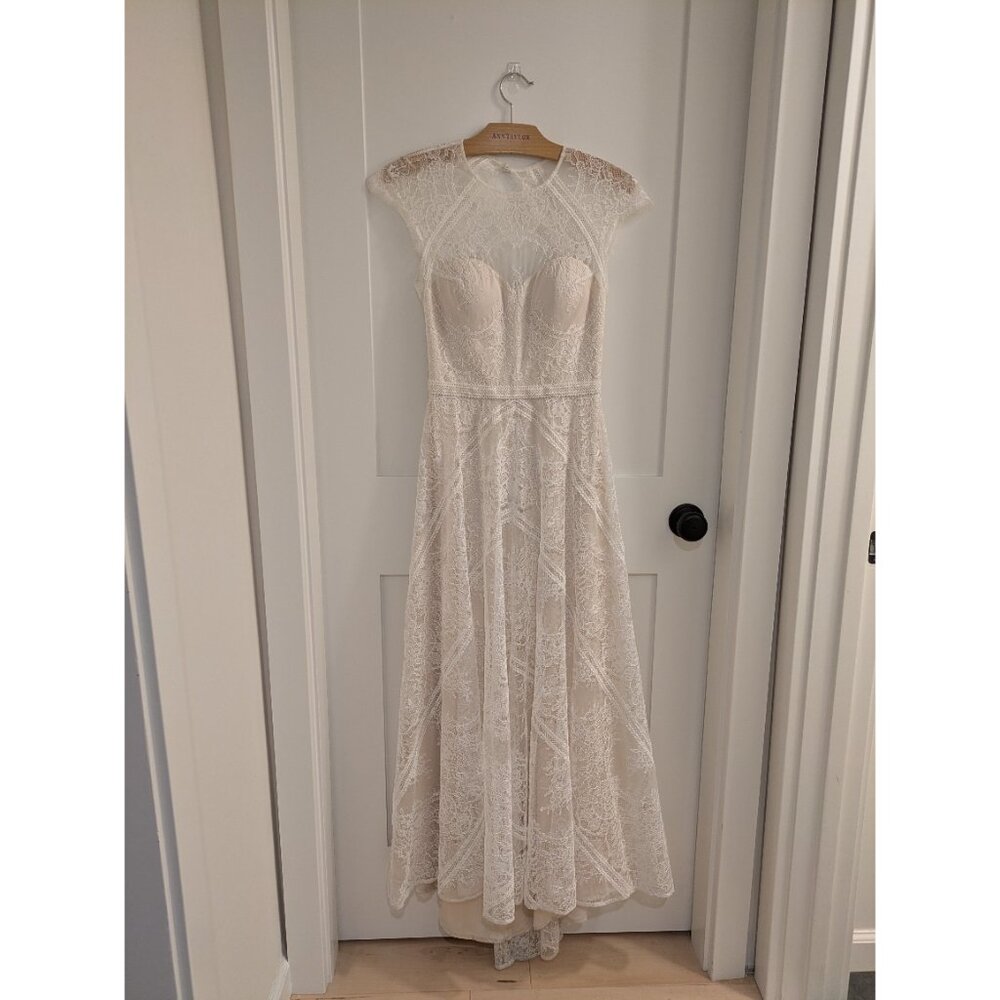 Catherine Deane Natania Ivory White Lace Wedding Dress Size - Picture 11 of 16
